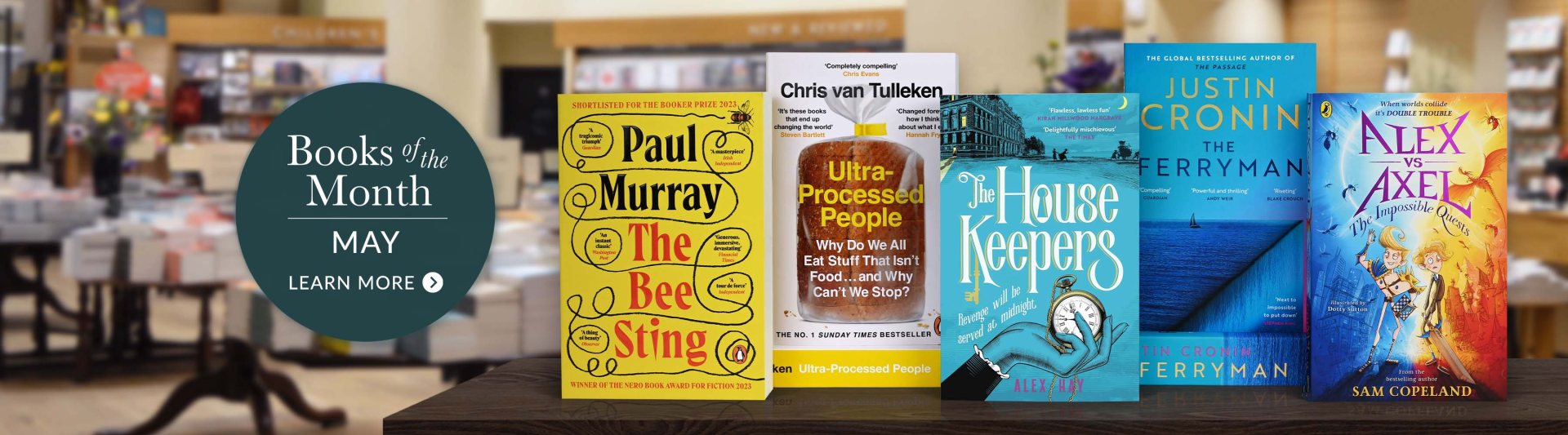 Books of the Month: May | FIND OUT MORE