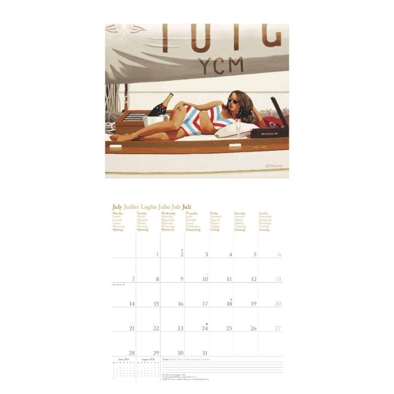 2025 Jack Vettriano Wall Calendar Waterstones