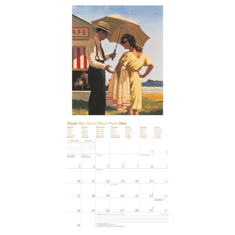 Jack Vettriano Calendar 2025 