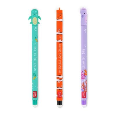 Under The Sea Set of 3 Erasable Gel Pens | Waterstones