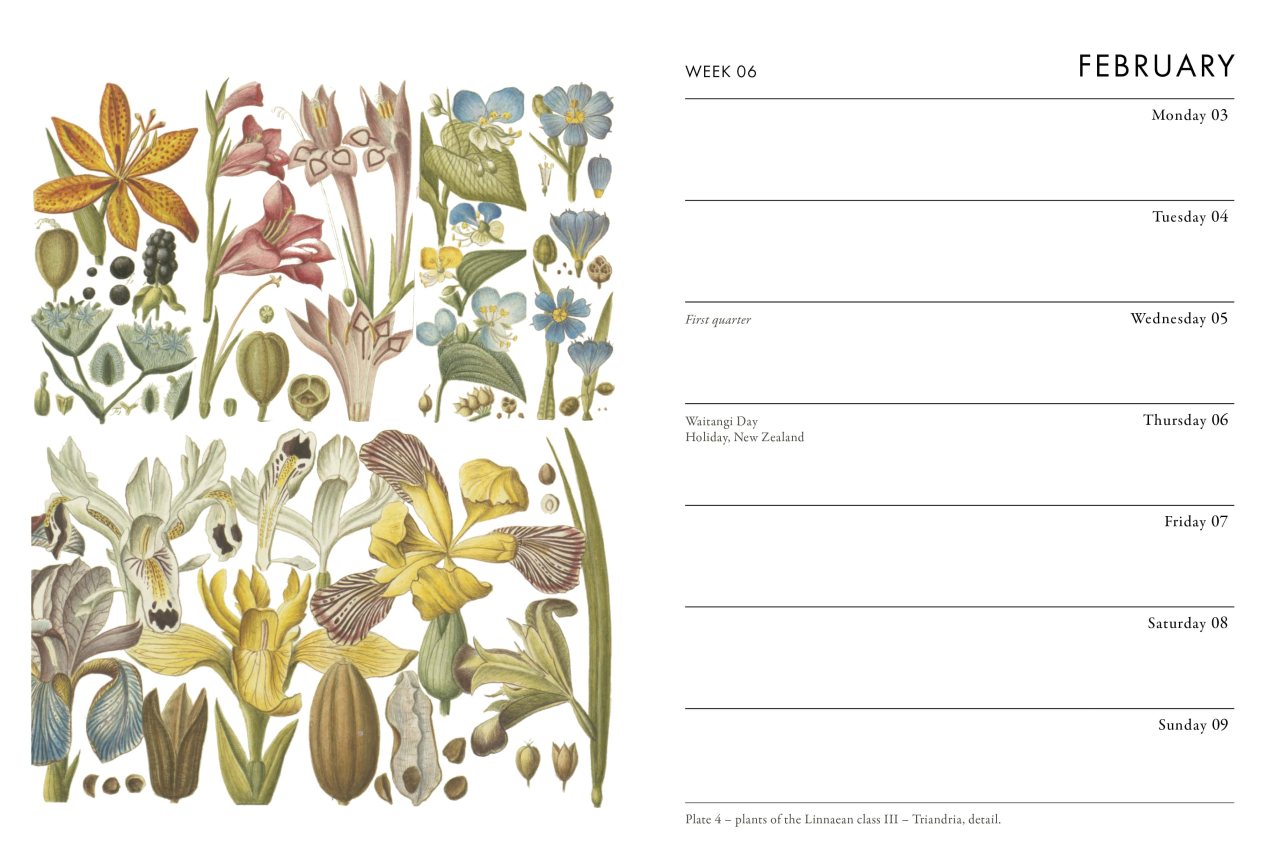 Rhs Floral Pocket Diary 2025 by The Royal Horticultural Society