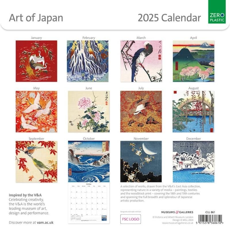 2025 Art Of Japan Wall Calendar Waterstones