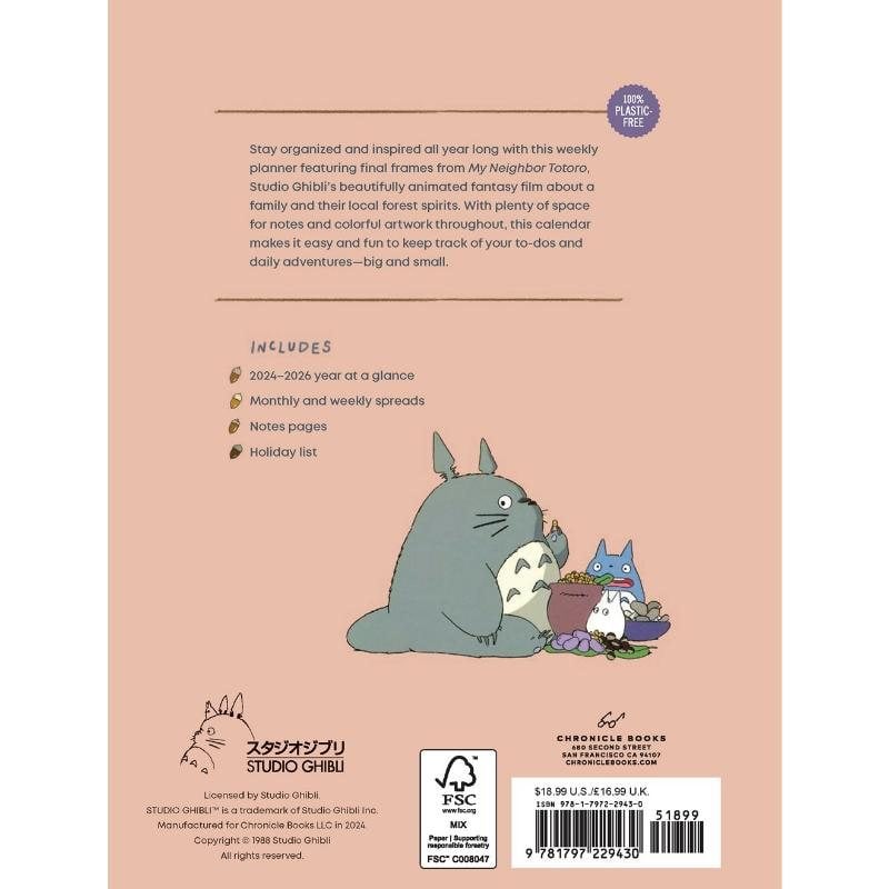 Studio Ghibli My Neighbor Totoro 2025 Engagement Calendar by Studio