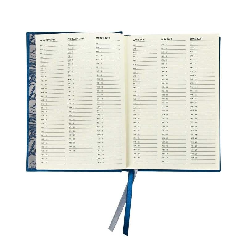 Waterstones Signature Blue Pocket Diary 2025 Waterstones