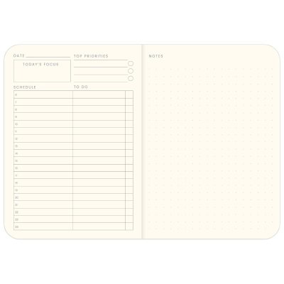 Dark Green A6 Col Daily Planner Growth