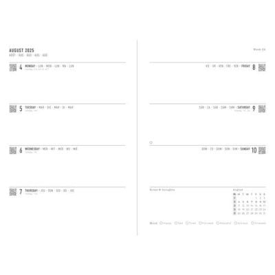 Letts A6 Eco Writers Day To A Page Appointments 2024 To 2025 Mid Year Diary Black 1