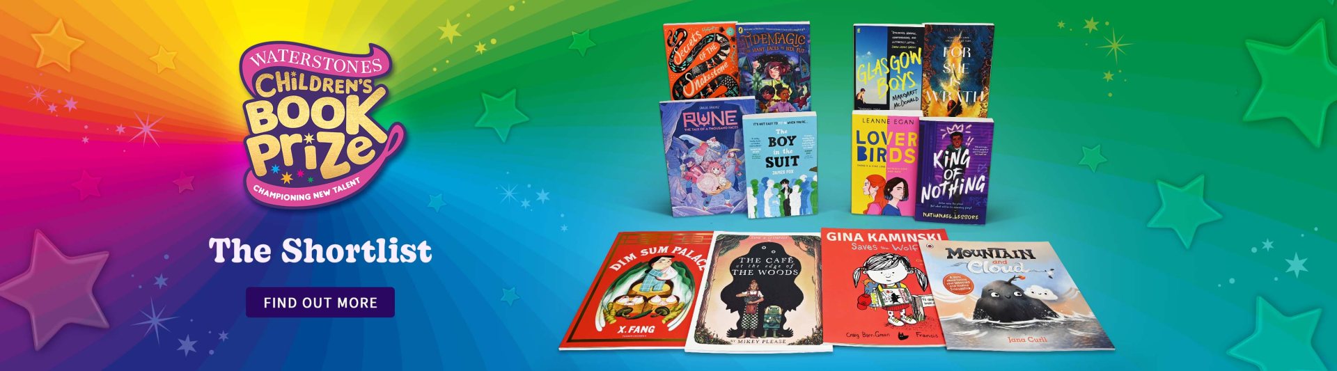 Desktop banner: Waterstones Children's Book Prize Shortlist | Shop Now