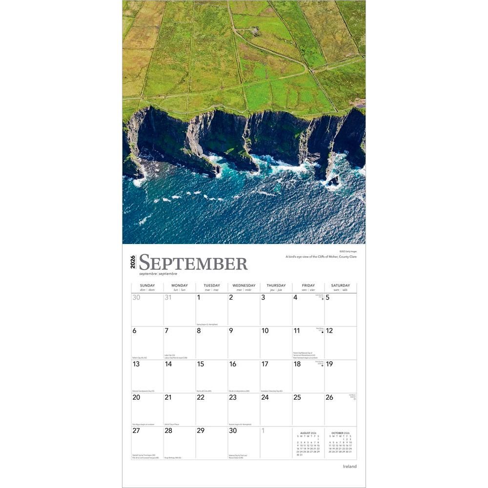 2026 Ireland Wall Calendar Waterstones