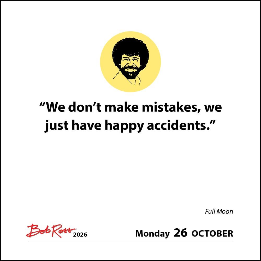 Bob Ross 2026 DaytoDay Calendar by Bob Ross Waterstones