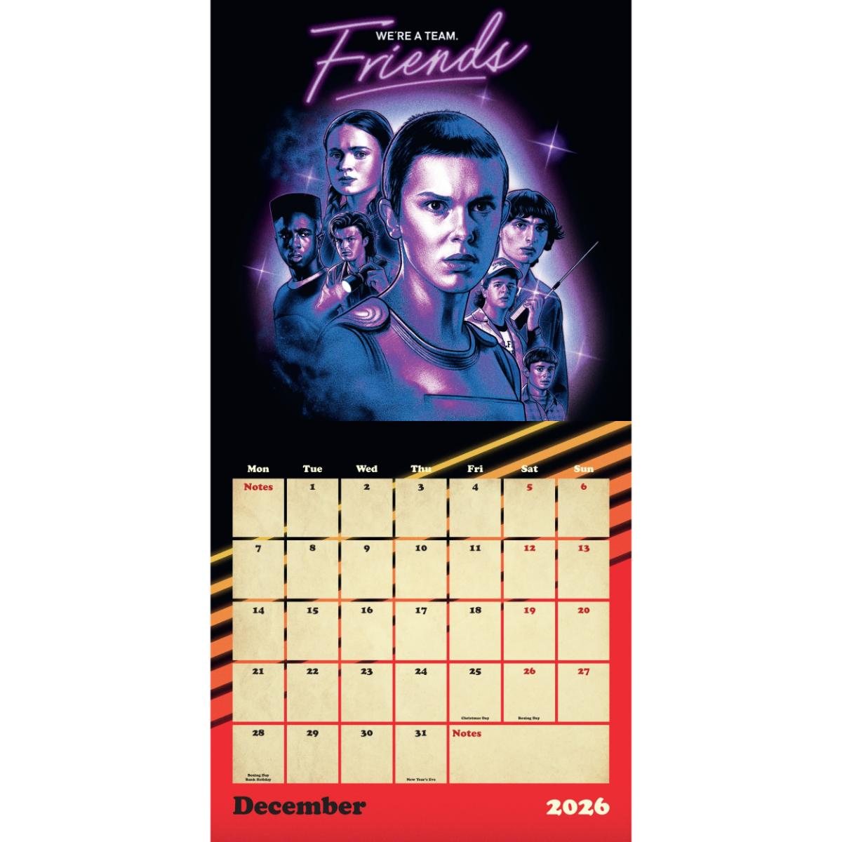2026 Stranger Things Wall Calendar | Waterstones