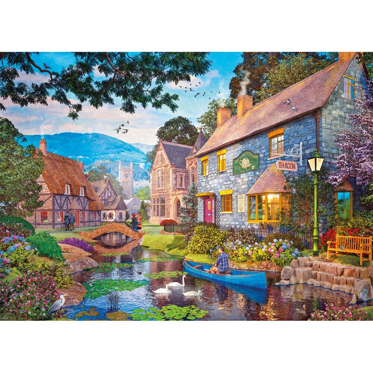 Tea On The River 1000 Piece Jigsaw Puzzle | Waterstones