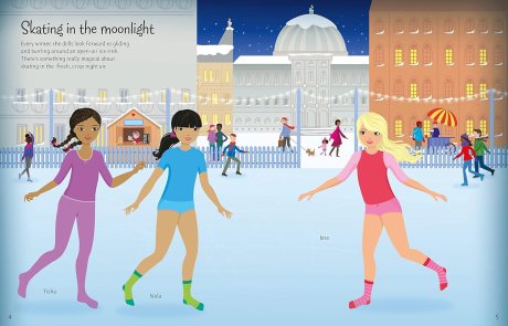 Sticker Dolly Dressing Winter Wonderland by Fiona Watt, Non Taylor