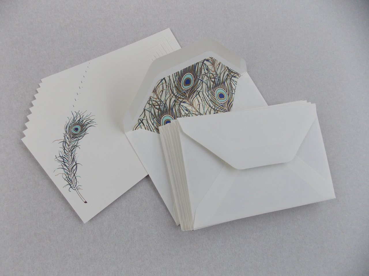 Boxed Notelets Peacock Boxed Postcard Notelets 10 Single Cards | Waterstones