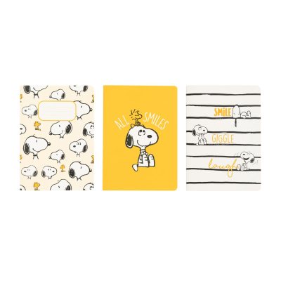 Snoopy Lazy Days Pack Of 3 A6 Notebooks | Waterstones