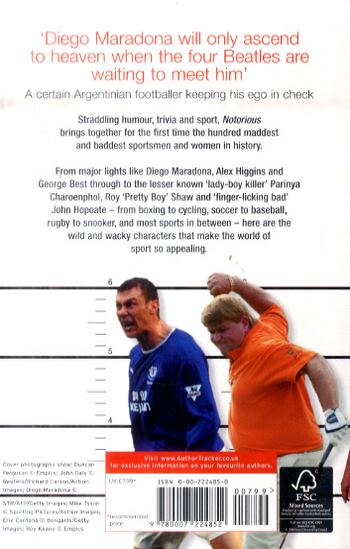 Notorious: The Maddest and Baddest Sportsmen on the Planet (Paperback)