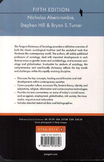 The Penguin Dictionary of Sociology (Paperback)