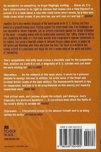 Like a Fiery Elephant: The Story of B. S. Johnson (Paperback)