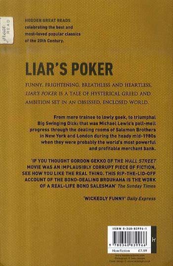 Liar's Poker: From the author of the Big Short (Paperback)