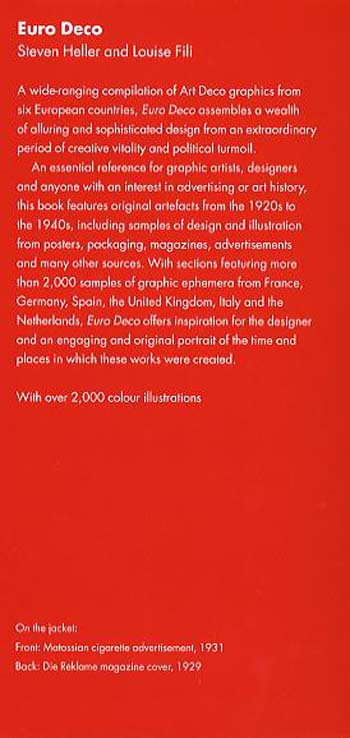 Euro Deco: British Modern, French Modern, Spanish Art Deco, Dutch Modern, German Modern, Italian Art Deco (Hardback)