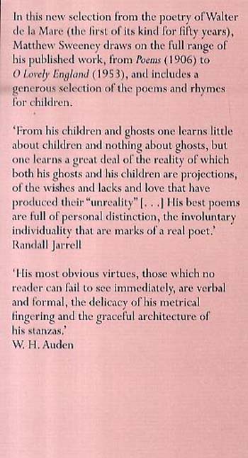 Selected Poems of Walter De La Mare (Paperback)