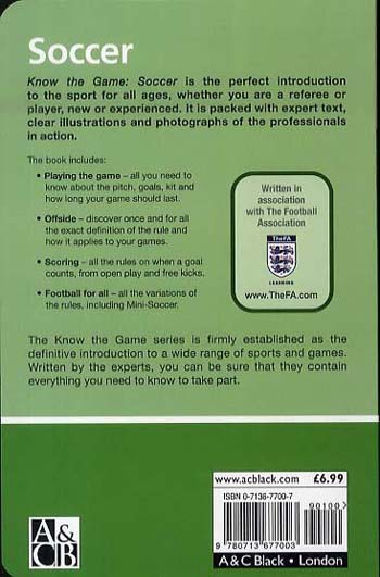 Soccer - Know the Game (Paperback)