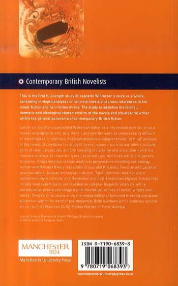 Jeanette Winterson - Contemporary British Novelists (Paperback)