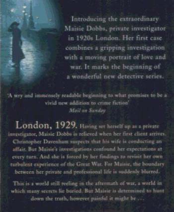 Maisie Dobbs: Maisie Dobbs Mystery 1 (Paperback)