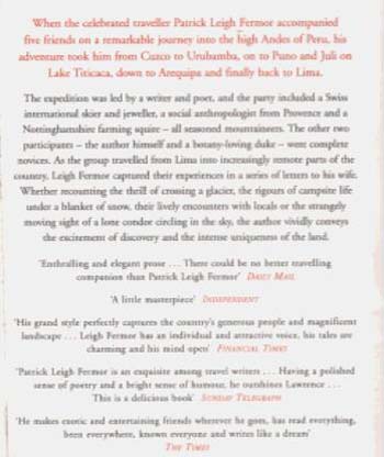 Three Letters from the Andes (Paperback)