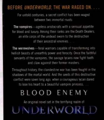 Blood Enemy: Underworld Book 2 (Paperback)