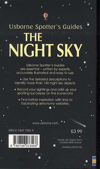 Night Sky - Spotter's Guide (Paperback)