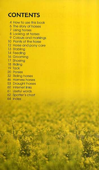 Horses And Ponies - Spotter's Guide (Paperback)