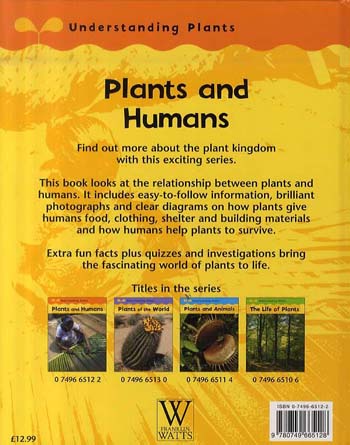 Plants and Humans - Understanding Plants (Hardback)