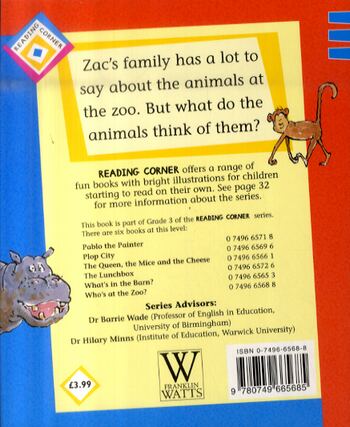 Who's at the Zoo?: Blue level 3 - Reading Corner 120 (Paperback)