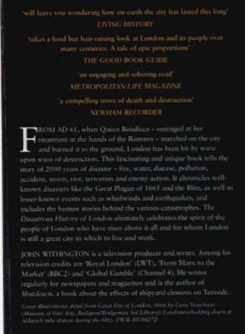 The Disastrous History of London (Paperback)