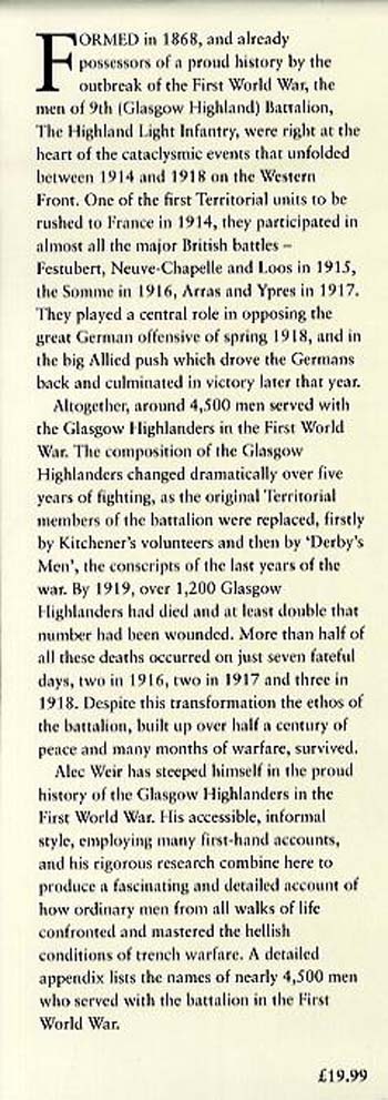 Come on Highlanders!: Glasgow Territorials in the Great War (Hardback)