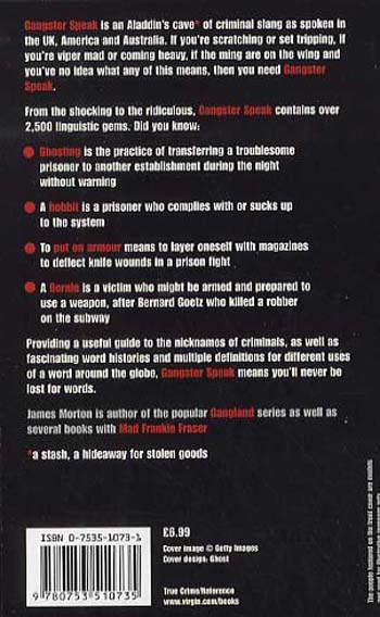 Gangster Speak: A Dictionary of Criminal and Sexual Slang (Paperback)