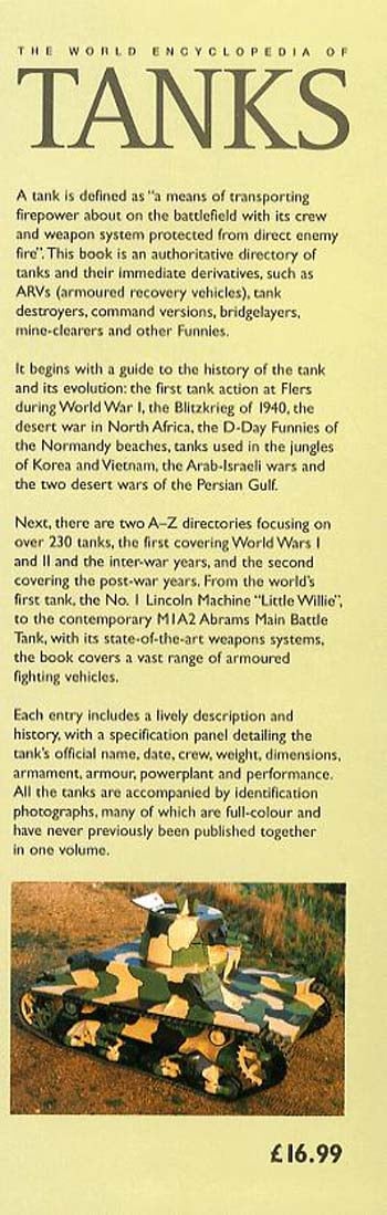 The World Encyclopedia of Tanks by George Forty | Waterstones