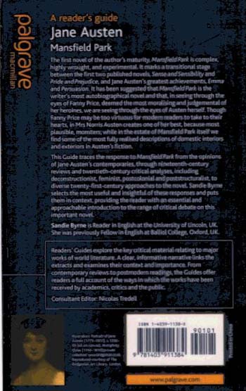 Jane Austen-Mansfield Park - Readers' Guides to Essential Criticism (Paperback)