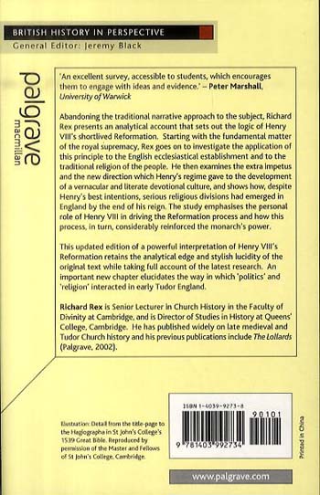 Henry VIII and the English Reformation - British History in Perspective (Paperback)