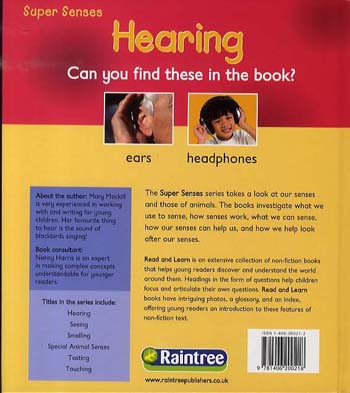 Hearing - Read and Learn: Super Senses (Hardback)