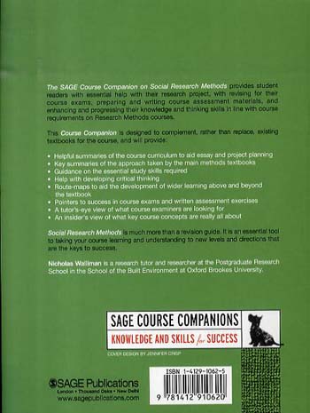 Social Research Methods - Sage Course Companions Series (Paperback)