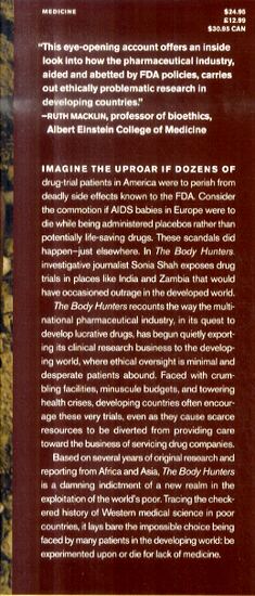 The Body Hunters: Testing New Drugs on the World's Poorest Patients (Hardback)
