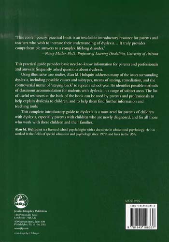 An Introduction to Dyslexia for Parents and Professionals - Jkp Essentials (Paperback)