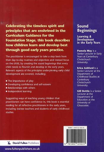 Sound Beginnings: Learning and Development in the Early Years (Paperback)