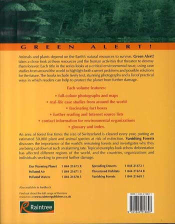 Vanishing Forests - Green Alert (Paperback)
