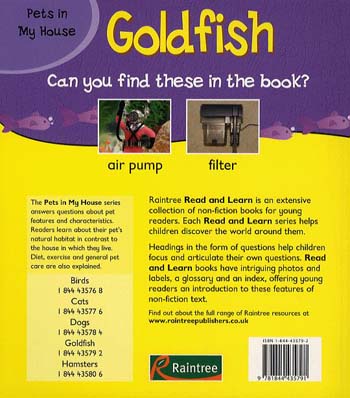 Goldfish - Read and Learn: Pets in My House (Paperback)