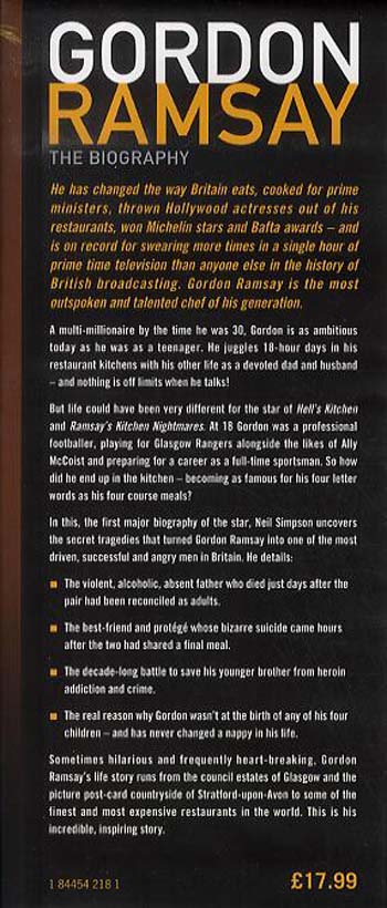 Gordon Ramsay: The Biography (Hardback)