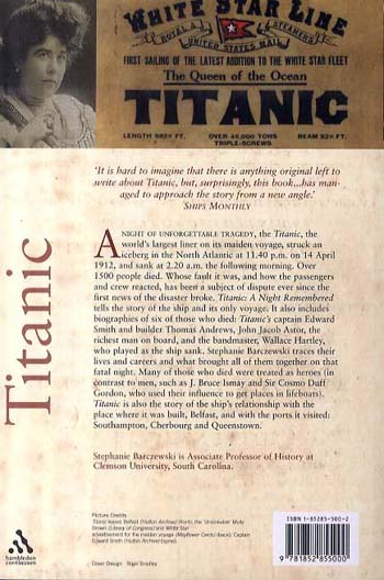 Titanic by Stephanie Barczewski | Waterstones