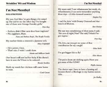 Wrinklies' Wit and Wisdom: Humorous Quotes from the Elderly (Hardback)