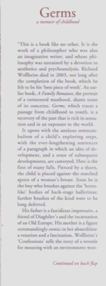 Germs: A Memoir of Childhood (Hardback)